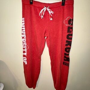 Y2K PINK Victoria's Secret University of Georgia Jogger Pants with Sequins
